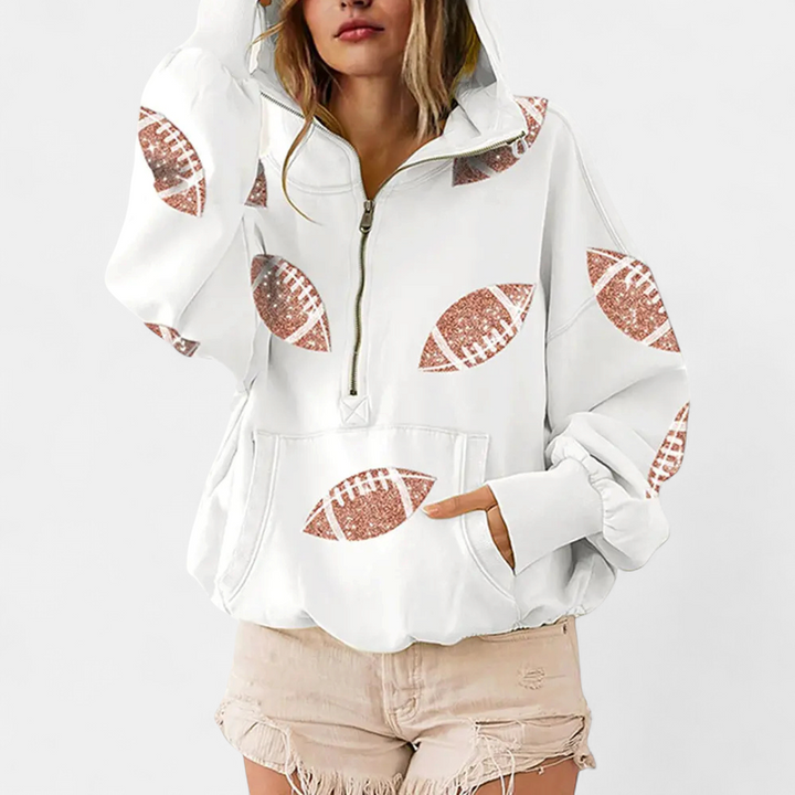 Harper | Game Day Zip-Up Hoodie