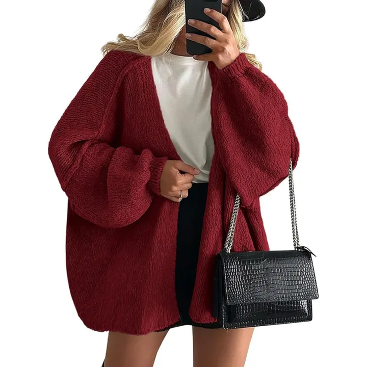 Danielle | Cosy Oversized Lantern Sleeve Cardigan