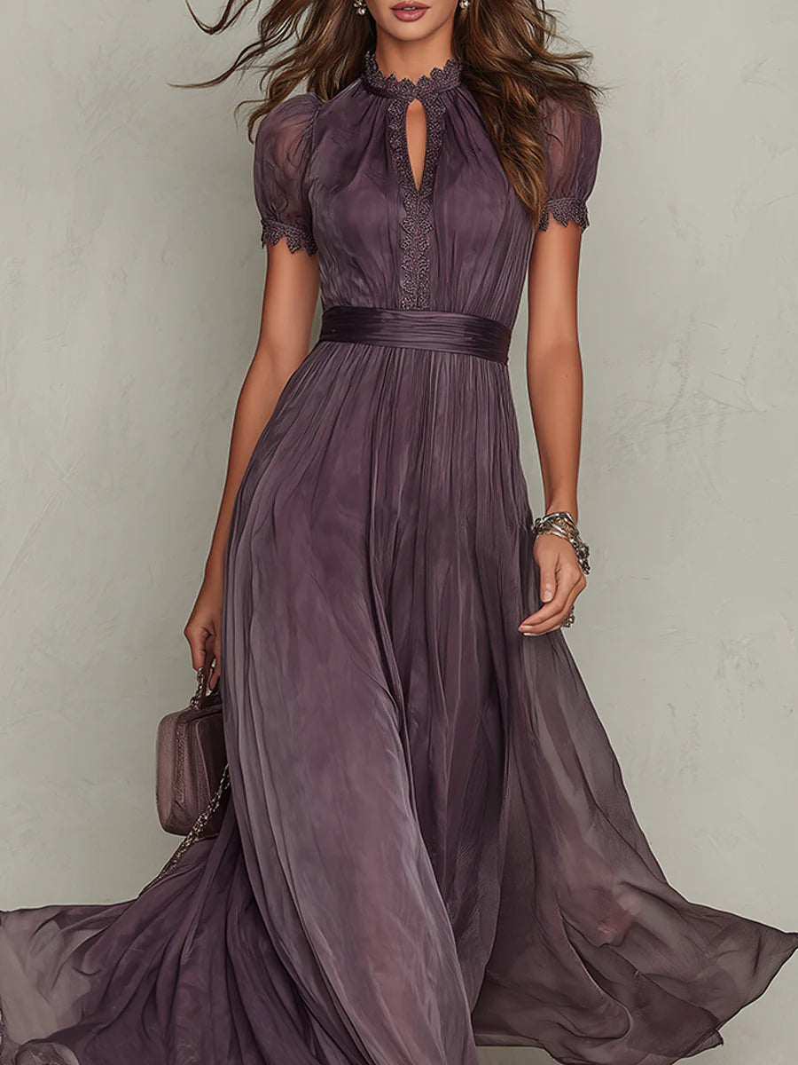 Mia | Maxi dress chiffon vintage elegant