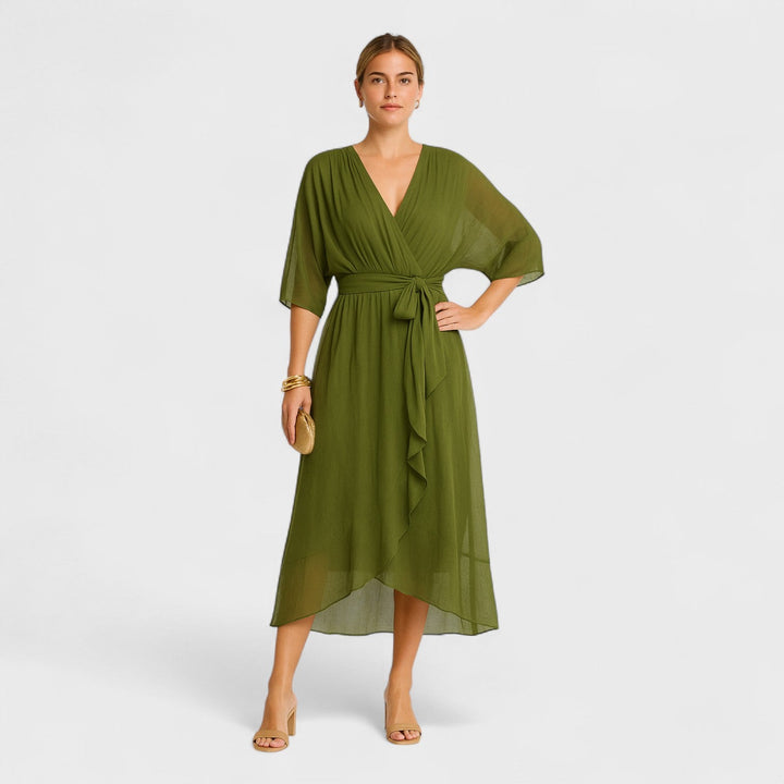 Emma - Elegant Waist-Detail Dress