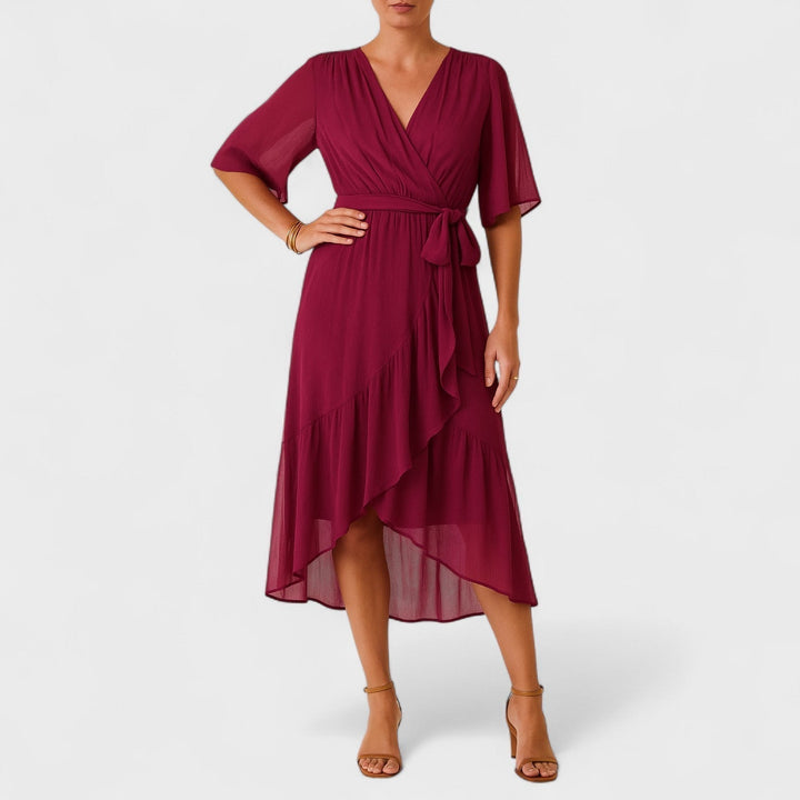Emma - Elegant Waist-Detail Dress