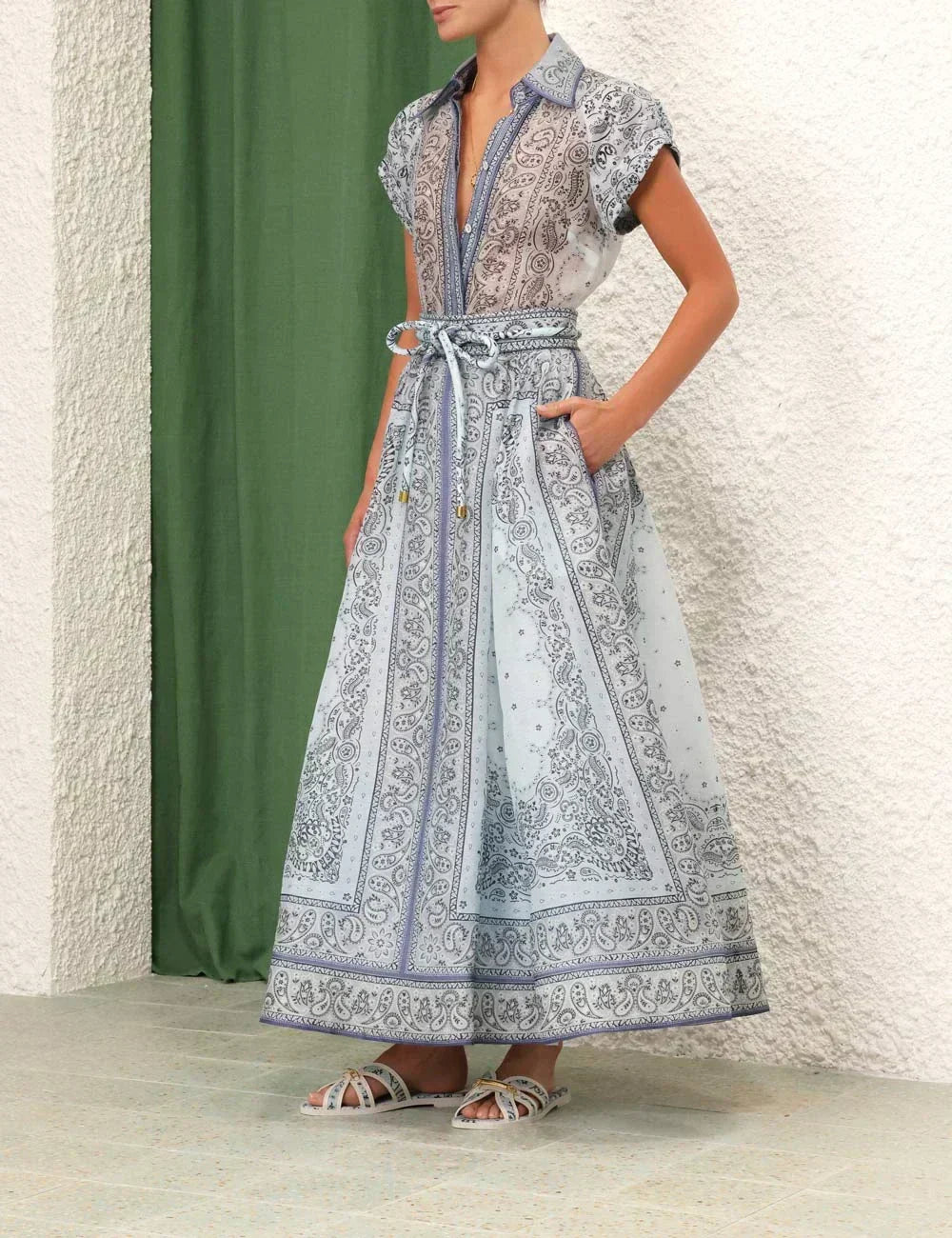 Magdalena | Printed two piece boho set