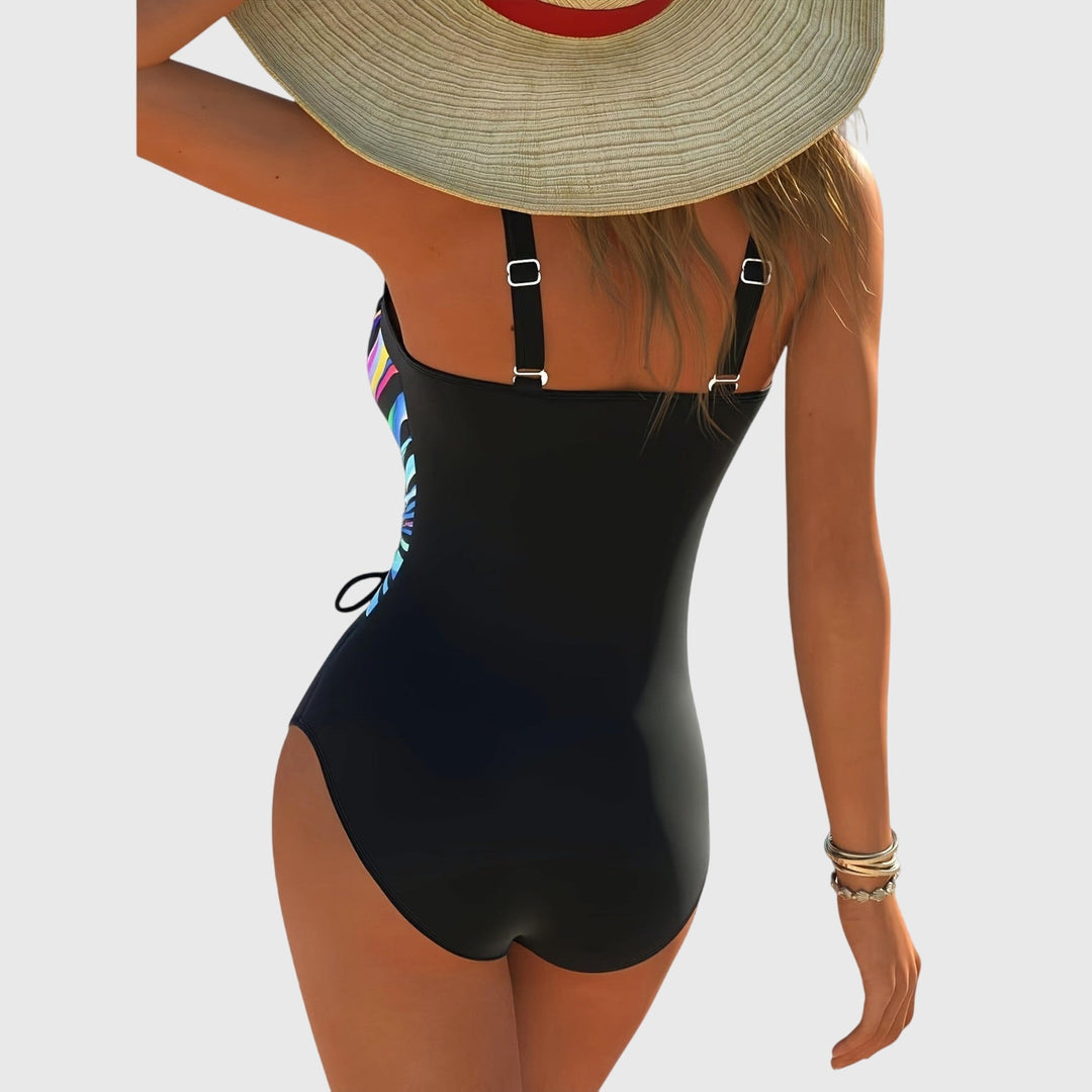 Bonnie - High-Stretch Swimsuit with Front Cross Detail