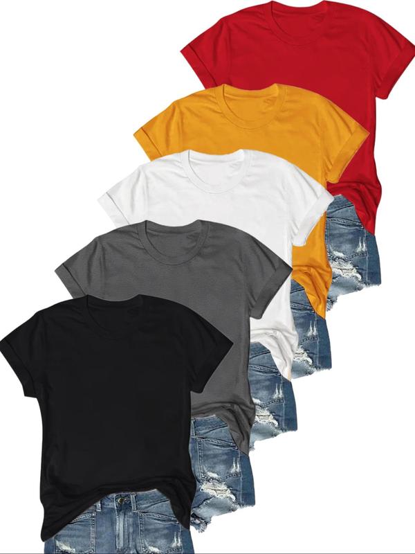 Jasmine | Casual Short Sleeve Tee (Pack of 5)