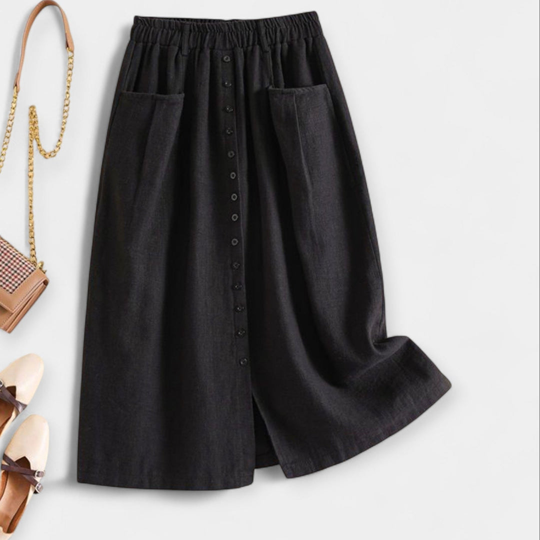 Washed Midi Skirt