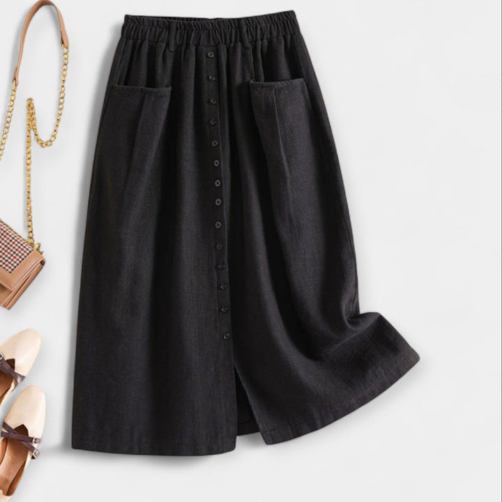 Washed Midi Skirt