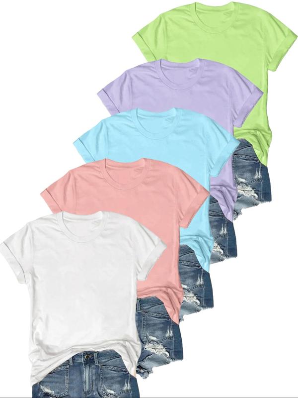 Jasmine | Casual Short Sleeve Tee (Pack of 5)