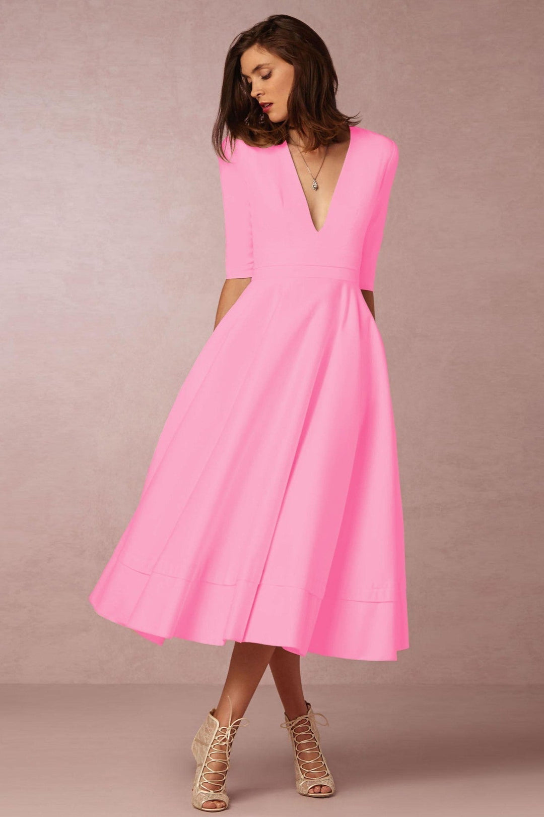 Poppy - Feminine Midi Dress