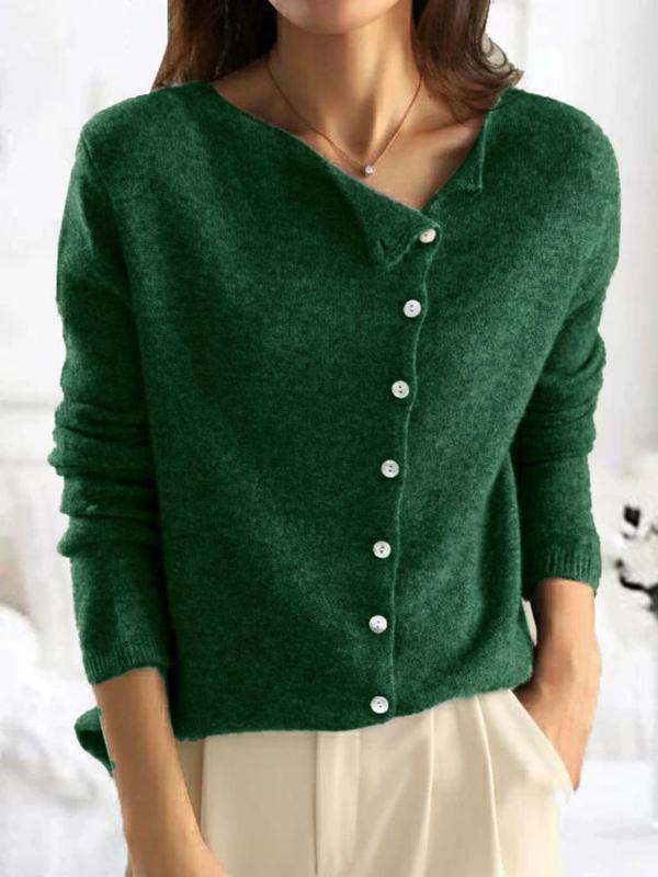 Heidi | Button Front Cable Knit Sweater for Fall & Winter