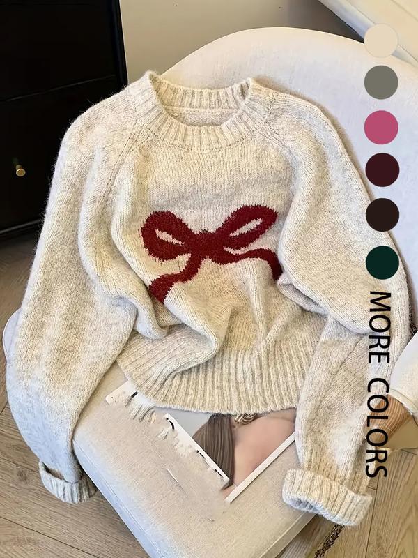 Gabrielle | Elegant Bow Knit Sweater for Fall & Winter Fashion