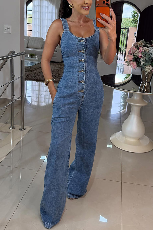 Natalie - Denim Jumpsuit