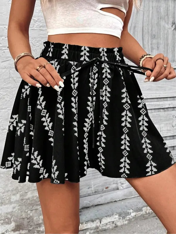 Zara | Casual Lightweight Summer Print Shorts