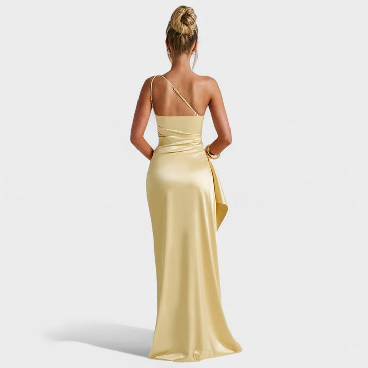 Sophie - Asymmetric Satin Dress