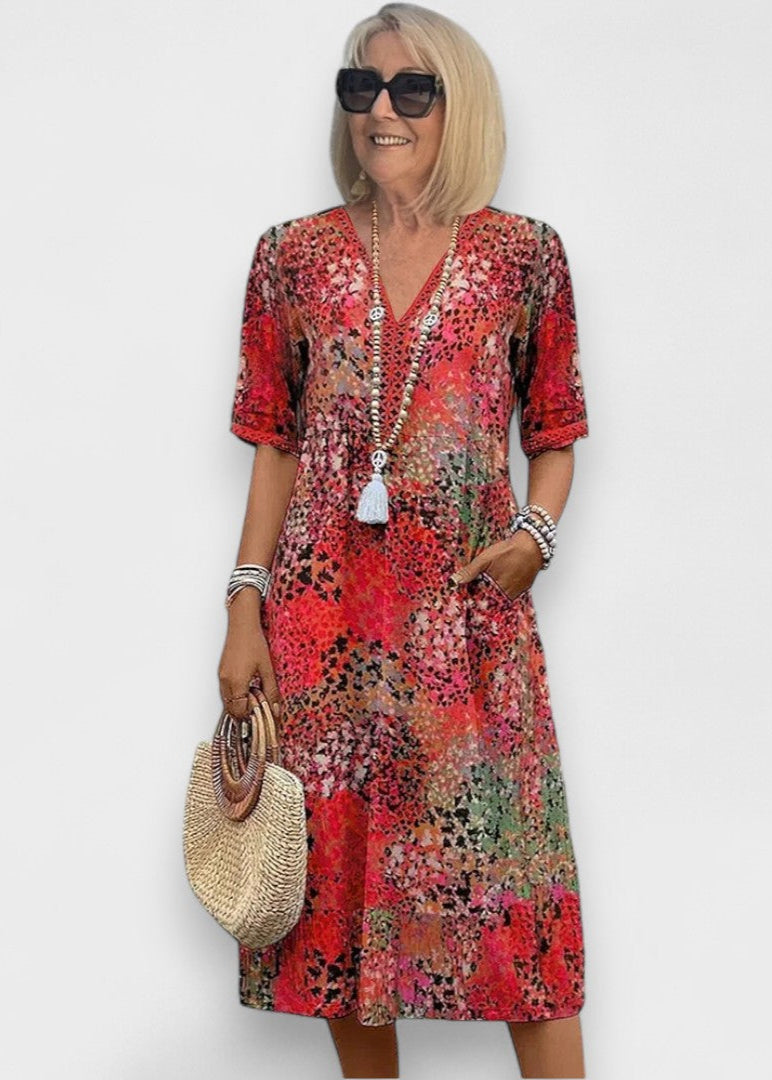 Hazel - Feminine Midi Dress