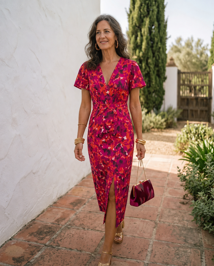 Temperance Puff Sleeve Midi Dress