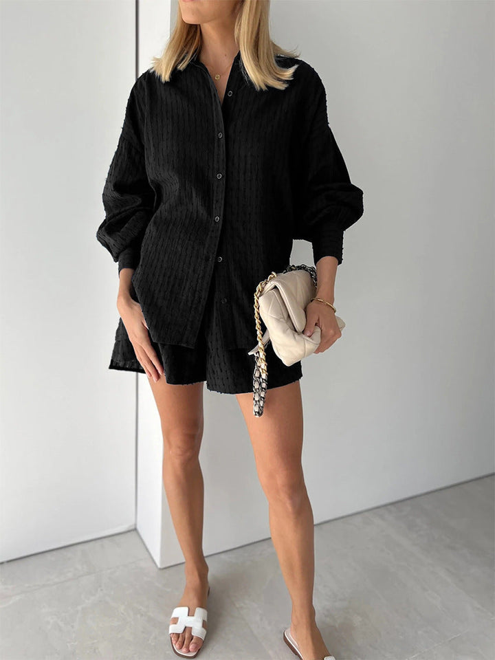 Evie | Lightweight blouse and shorts set
