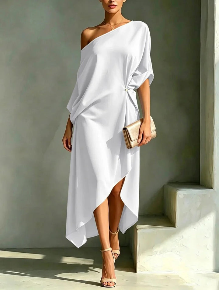 Constance Asymmetrical Flowing Maxi Dress