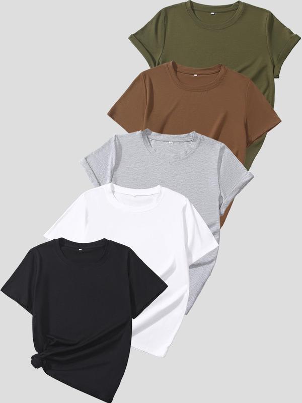 Jasmine | Casual Short Sleeve Tee (Pack of 5)