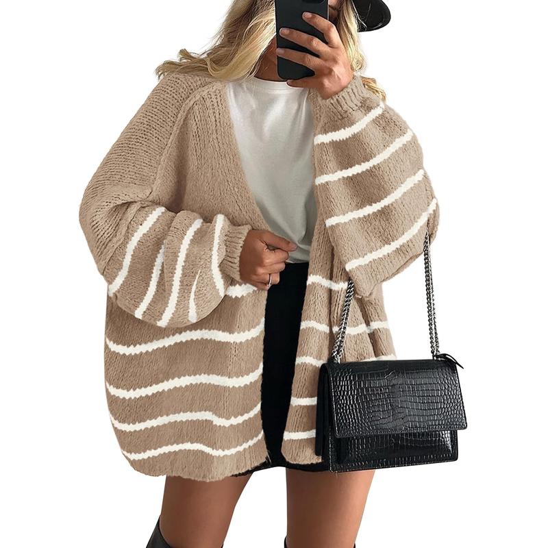 Hayley | Oversized Fit Lantern Sleeve Autumn Knit Cardigan