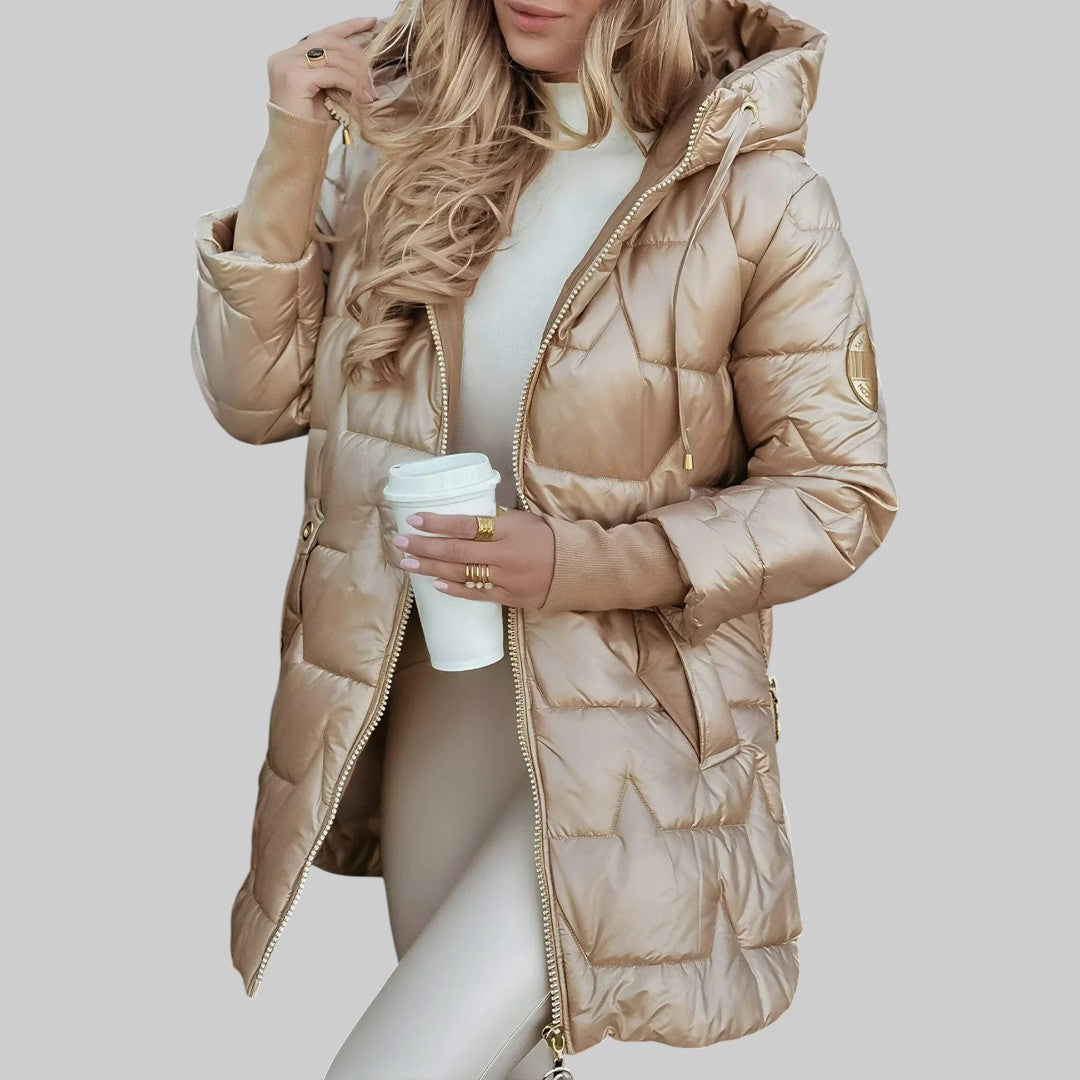 Georgia | Elegant autumn coat with hood