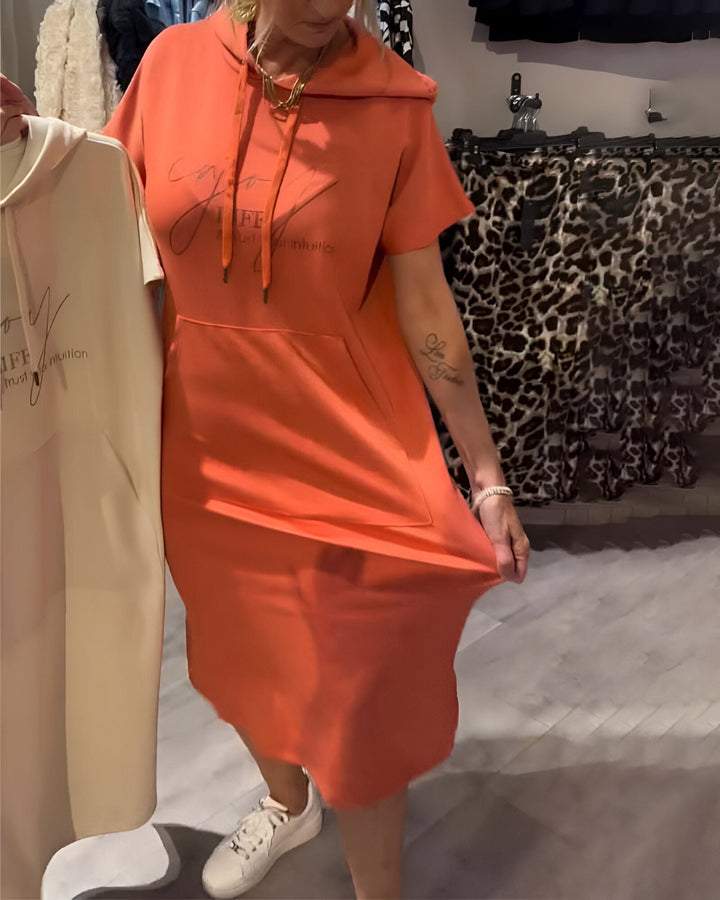 Mikayla - Casual Hooded Dress
