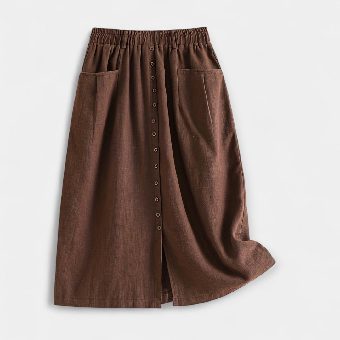 Washed Midi Skirt