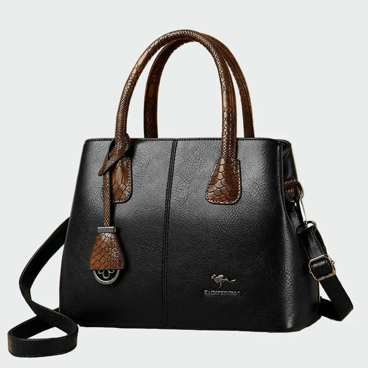 Bridget - Snake-Accent Leather Bag