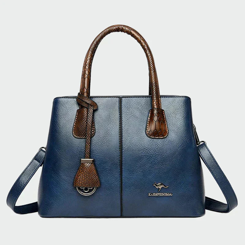 Bridget - Snake-Accent Leather Bag