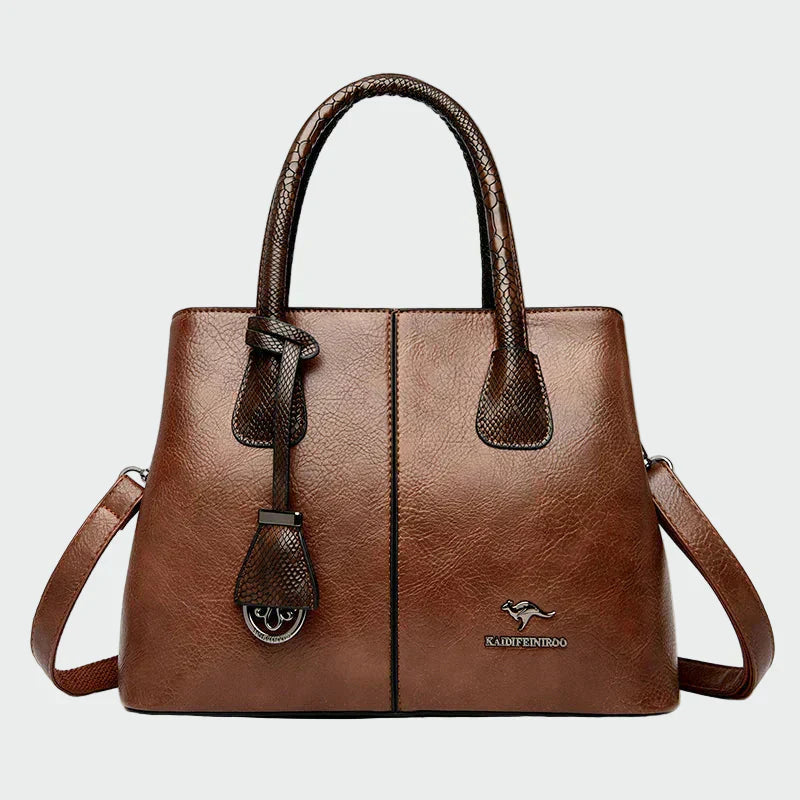Bridget - Snake-Accent Leather Bag