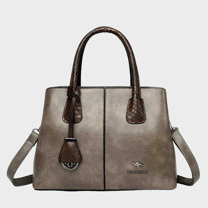 Bridget - Snake-Accent Leather Bag