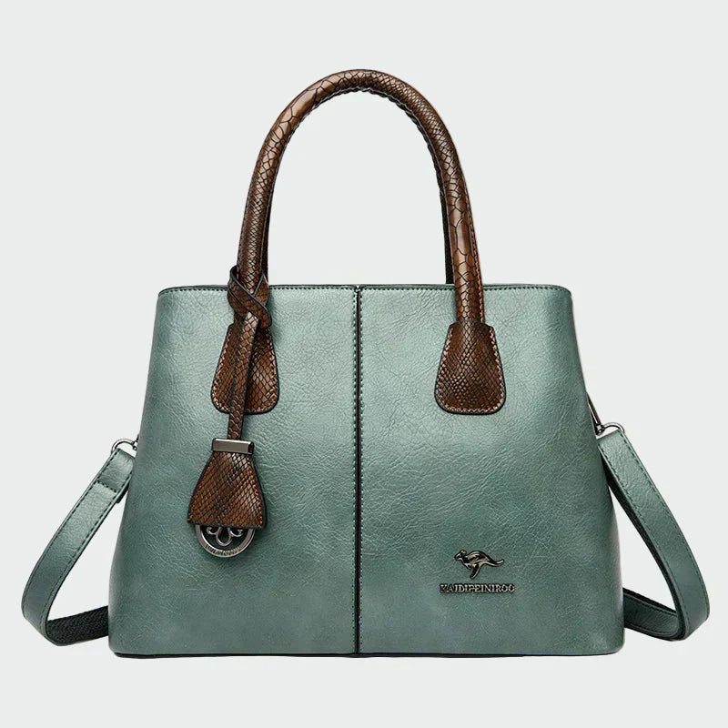 Bridget - Snake-Accent Leather Bag