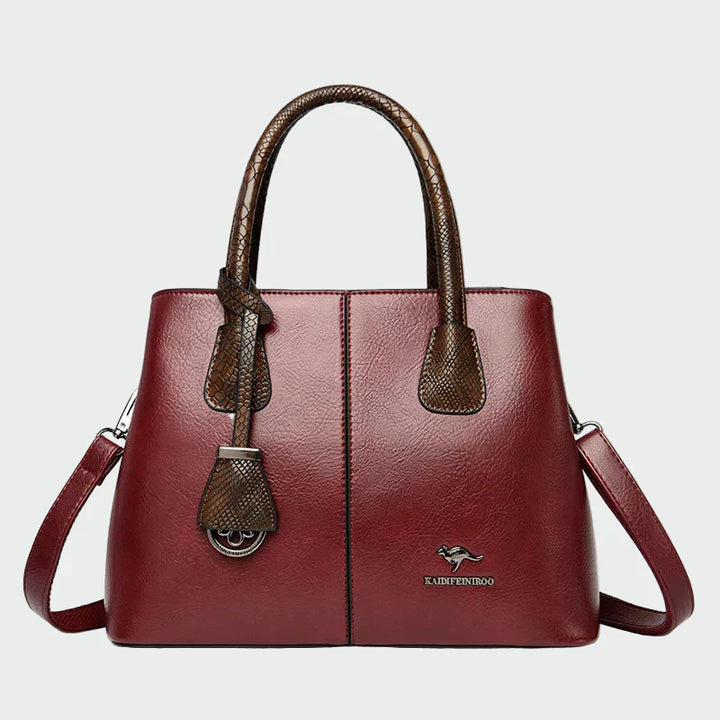 Bridget - Snake-Accent Leather Bag