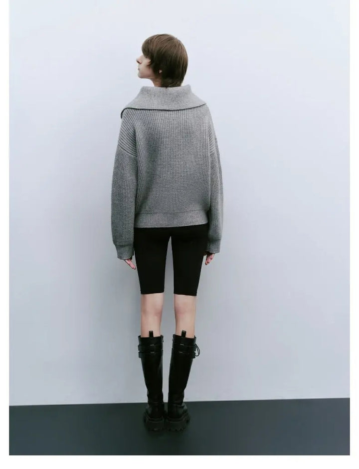 Hannah | Comfy Half-Zip Sweater