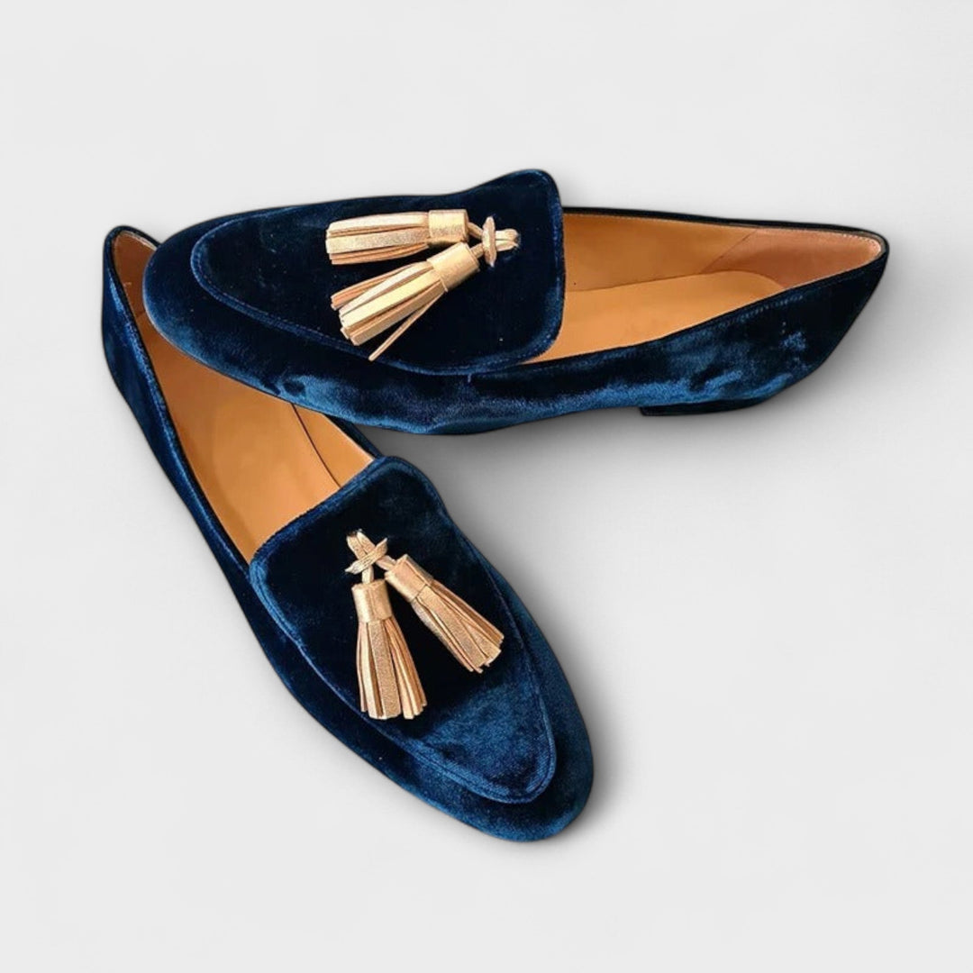 Pauline | Vintage fringed loafers