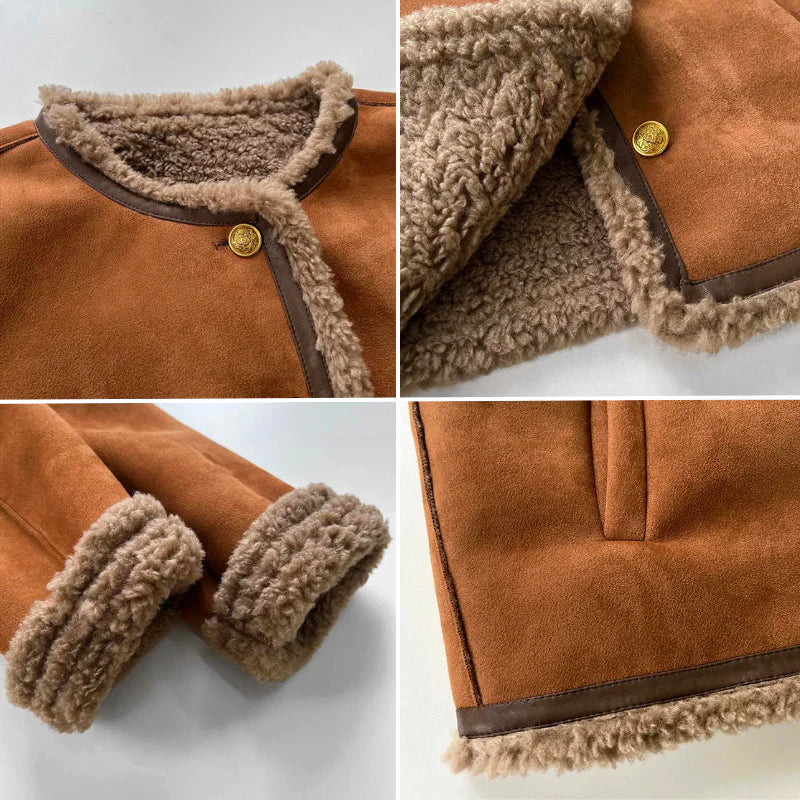 Vera - Button Leather Coat