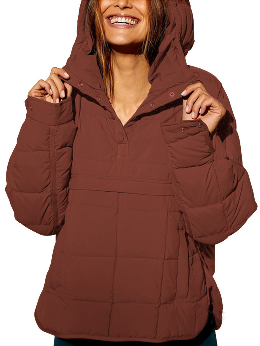 Zoe | Oversized Hooded Pullover Hooded Jacket