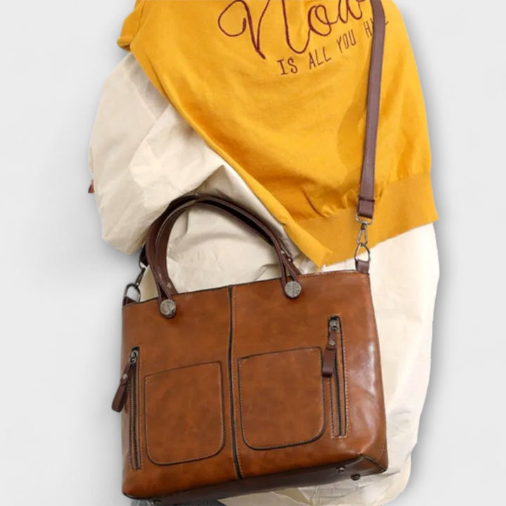 Olivia - Elegant Leather Tote
