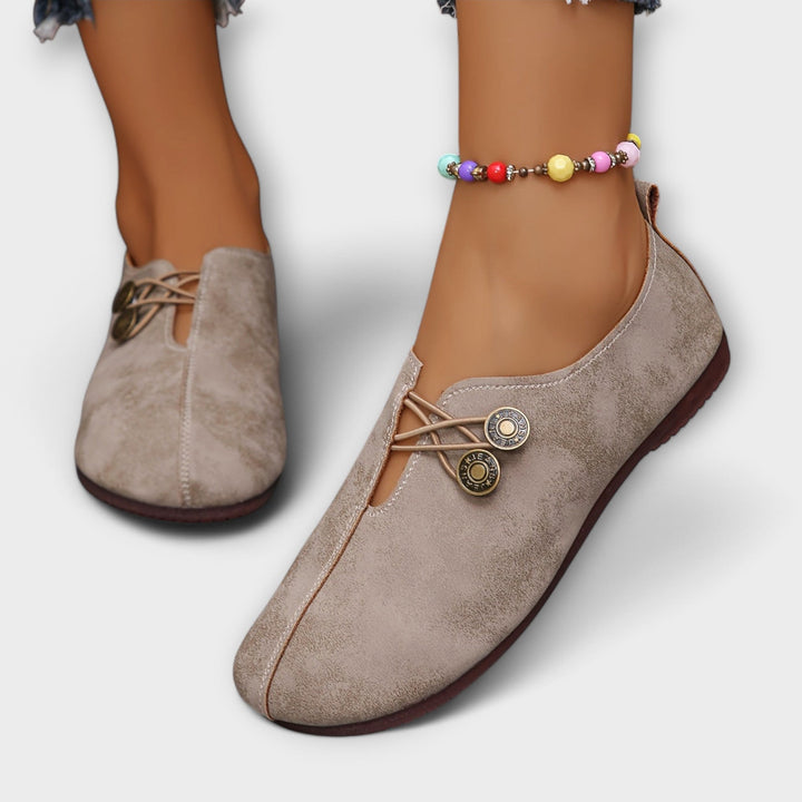 Bonnie - Leather Ballet Flats
