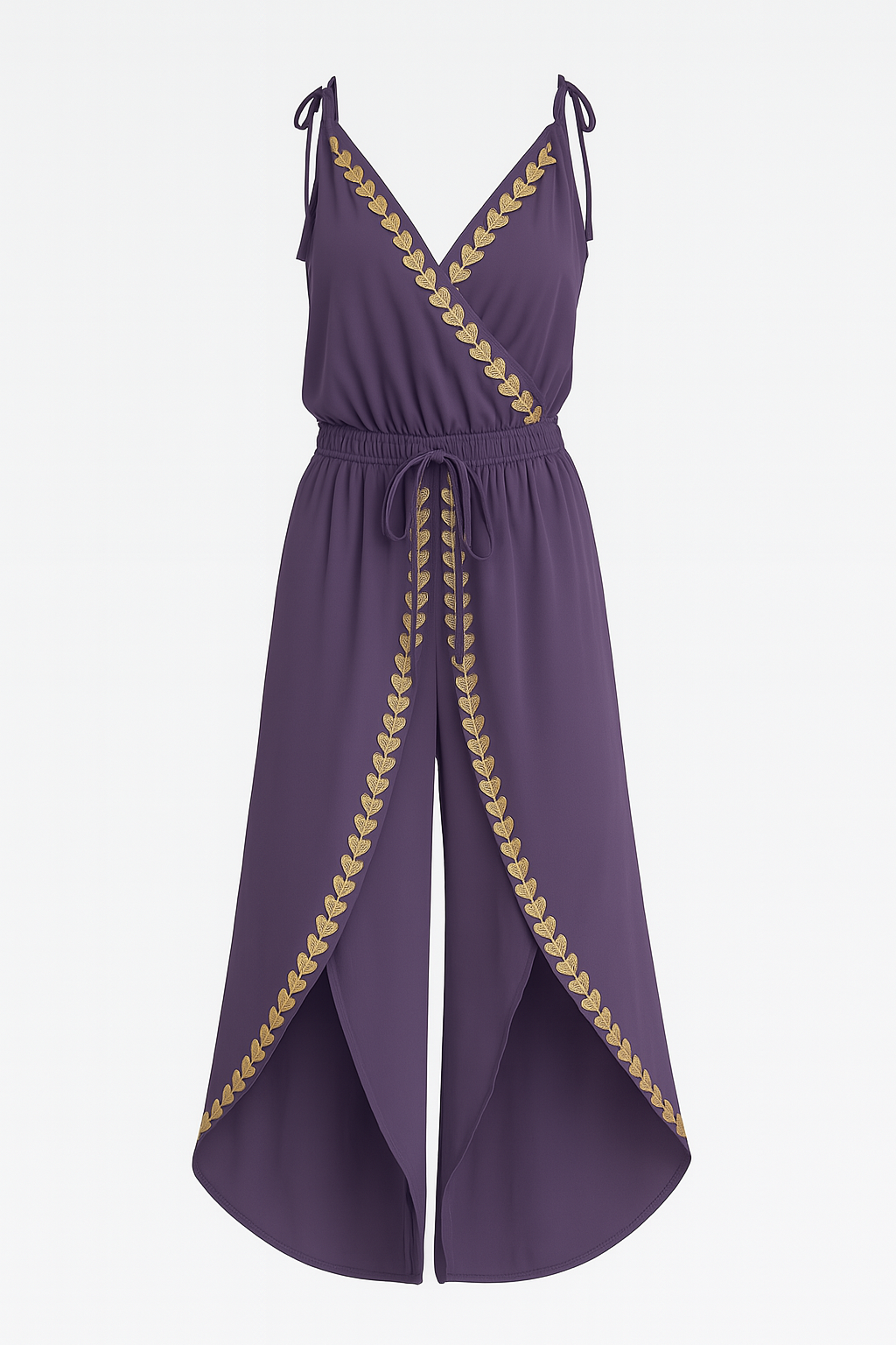 Abigail - Monochrome Dress with Gold Details