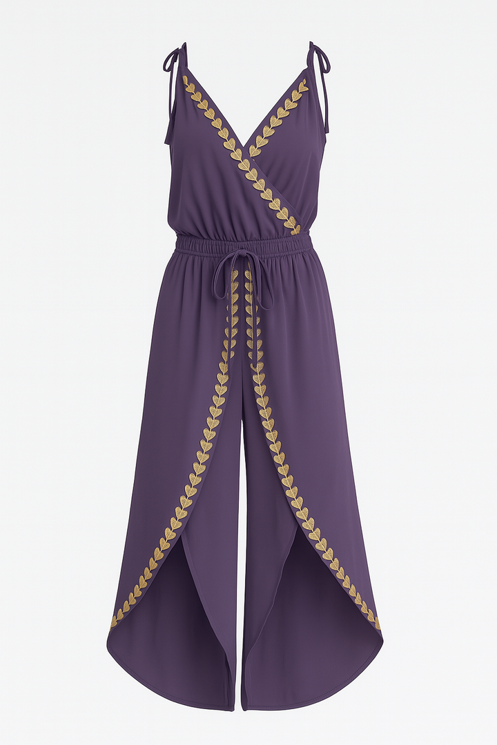Abigail - Monochrome Dress with Gold Details