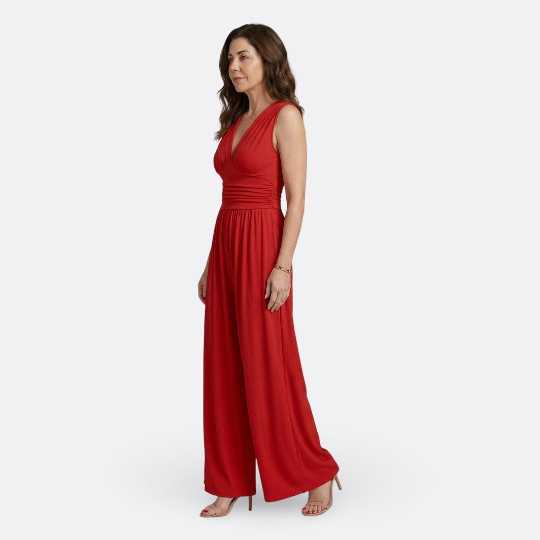 Aria - Sleeveless Wide-Leg Jumpsuit