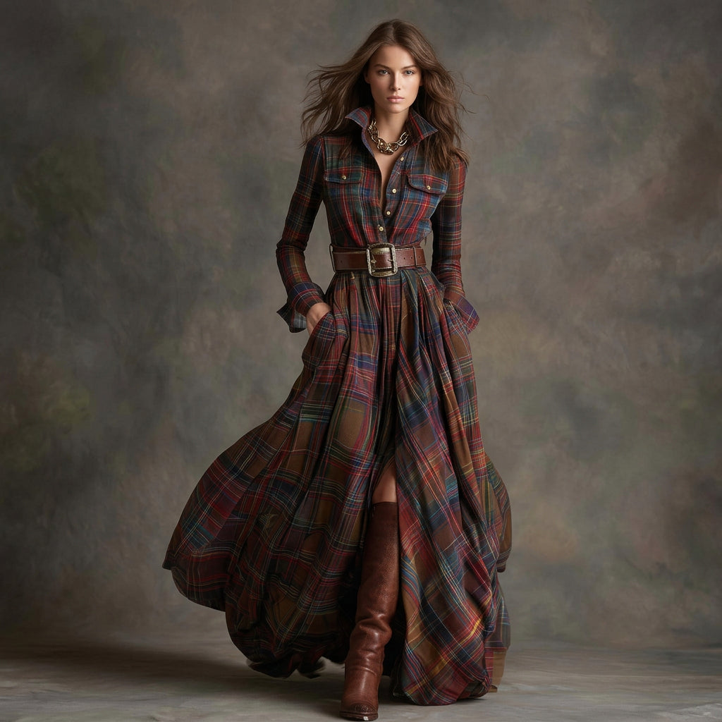 Grace - Belted Shirt Dress