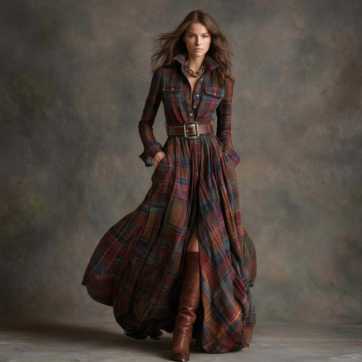 Grace - Belted Shirt Dress