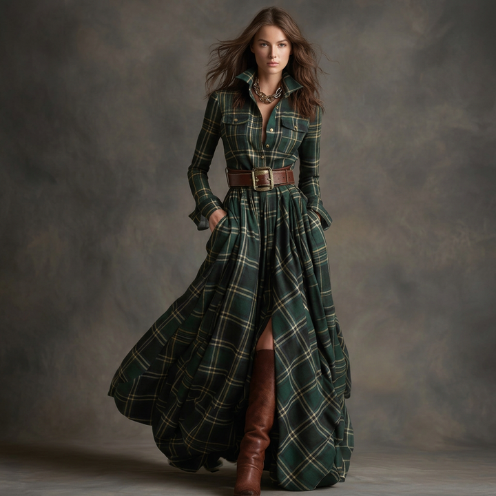 Grace - Belted Shirt Dress
