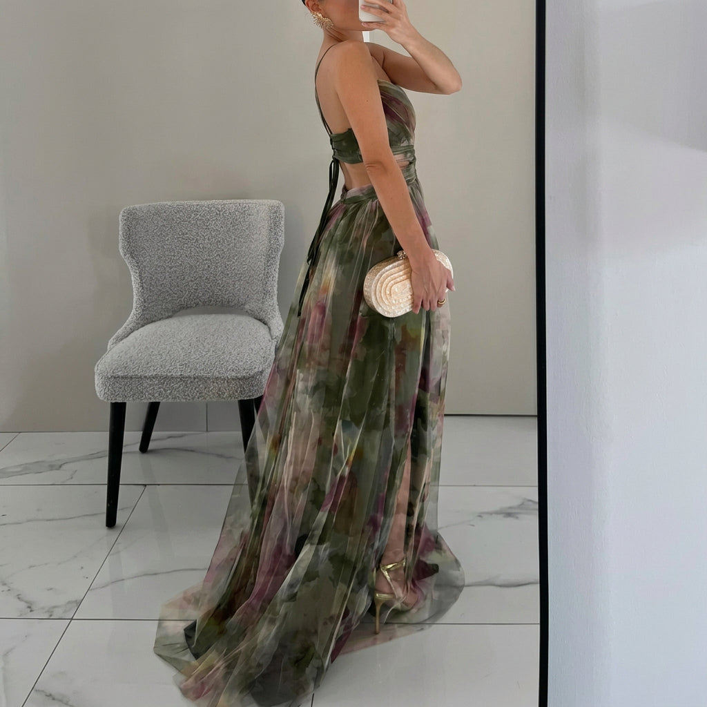 Chloe - Floral Print Maxi Dress