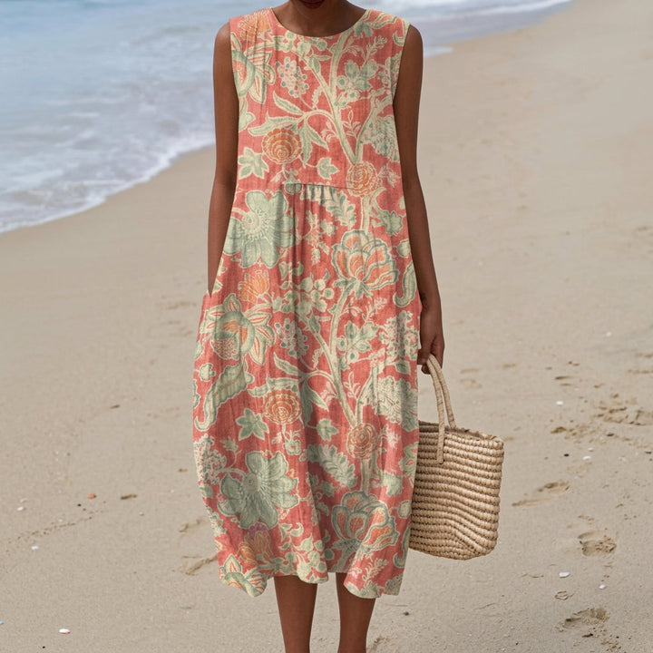 Violet - Retro Floral Dress