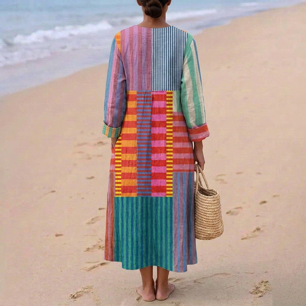 Grace - Geometric Lightweight Dress