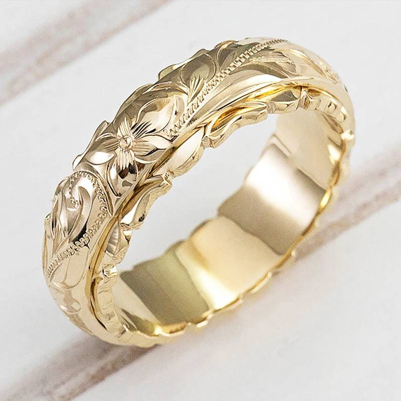Erin | Vintage Gold Flower Ring