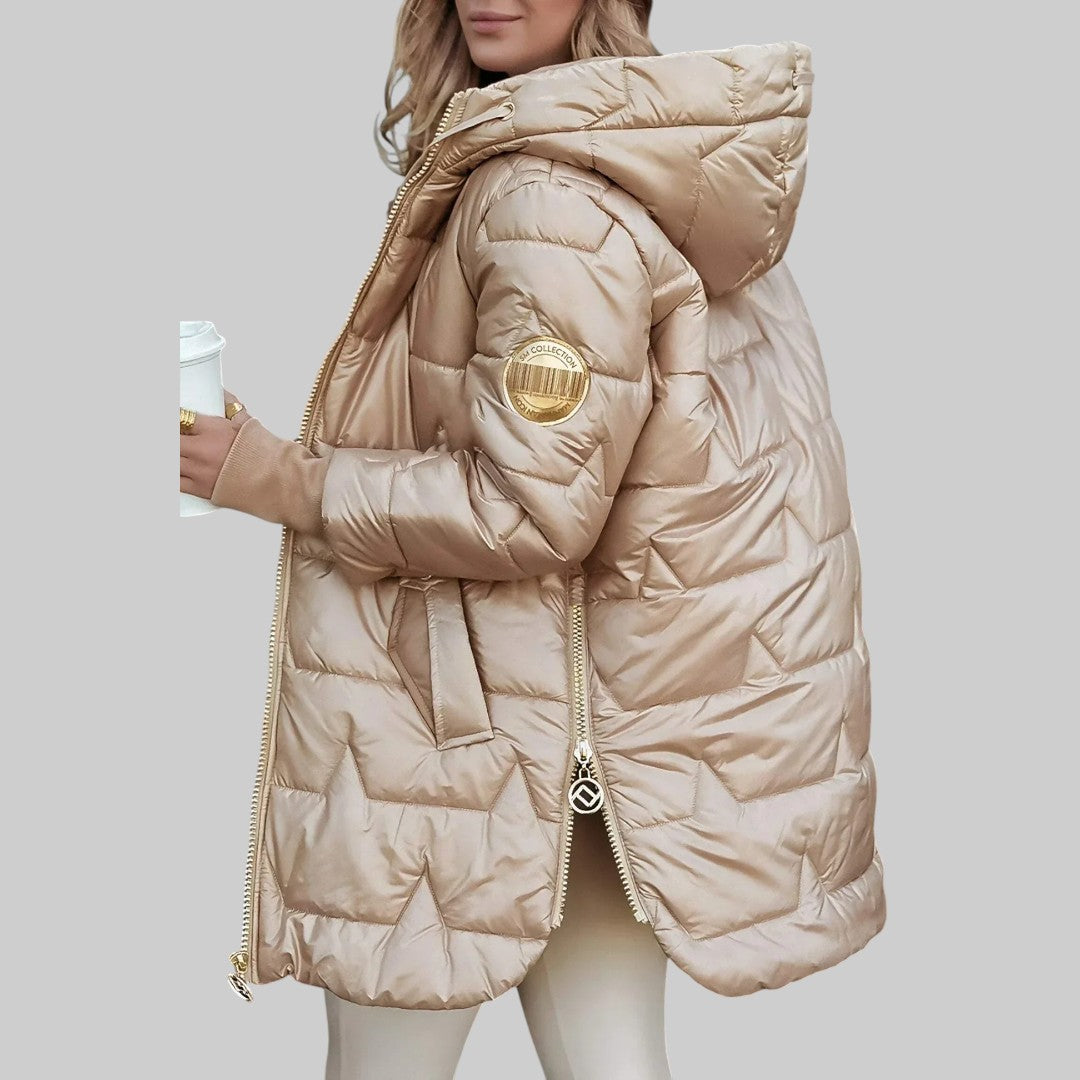 Georgia | Elegant autumn coat with hood