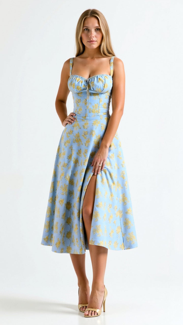 Caitlin - Elegant Midi Dress